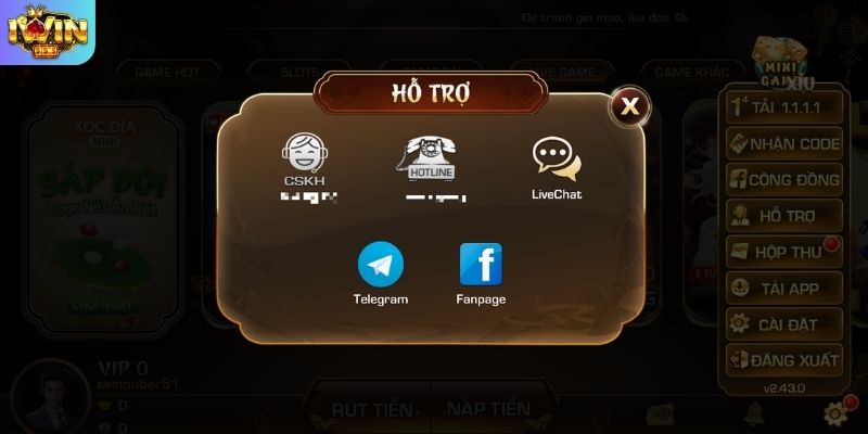 Các kênh hỗ trợ chất lượng dịch vụ chăm sóc khách hàng IWIN mới